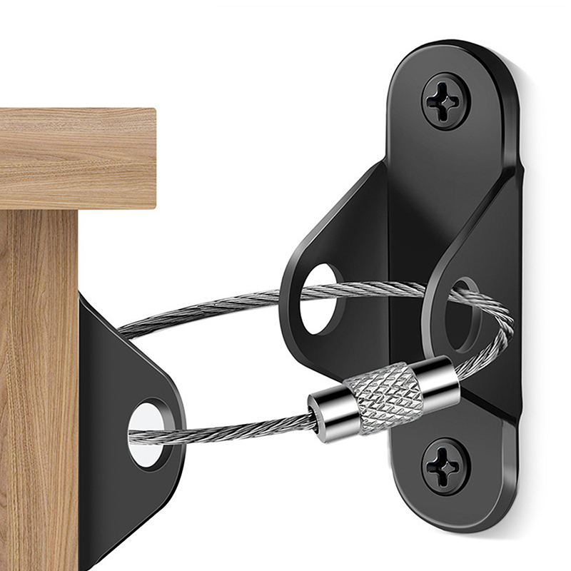 Earthquake Anchor Strap - 1 Satz erdbebensichere Möbelanker – Anti-Spitzen-Wandgurtenbefestigungen,