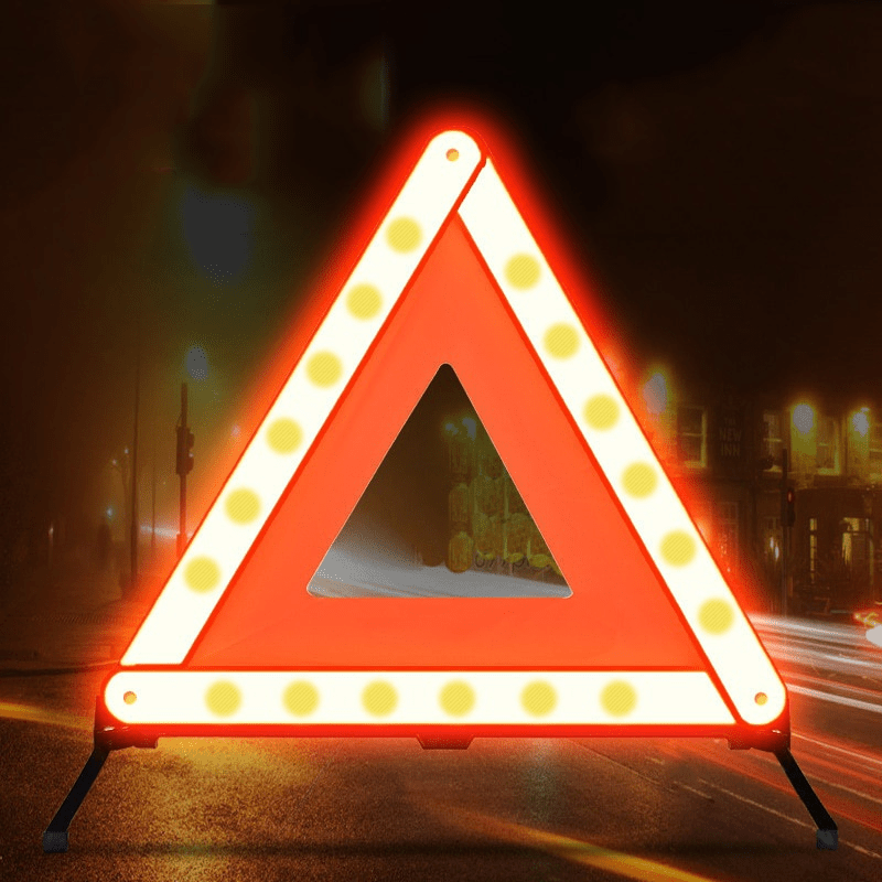 Emergency Exit Sign - 1 Stück Auto-Dreiecksreflektor, Warnschild, Straßenreflektor, Notfall-Warnleuchte,